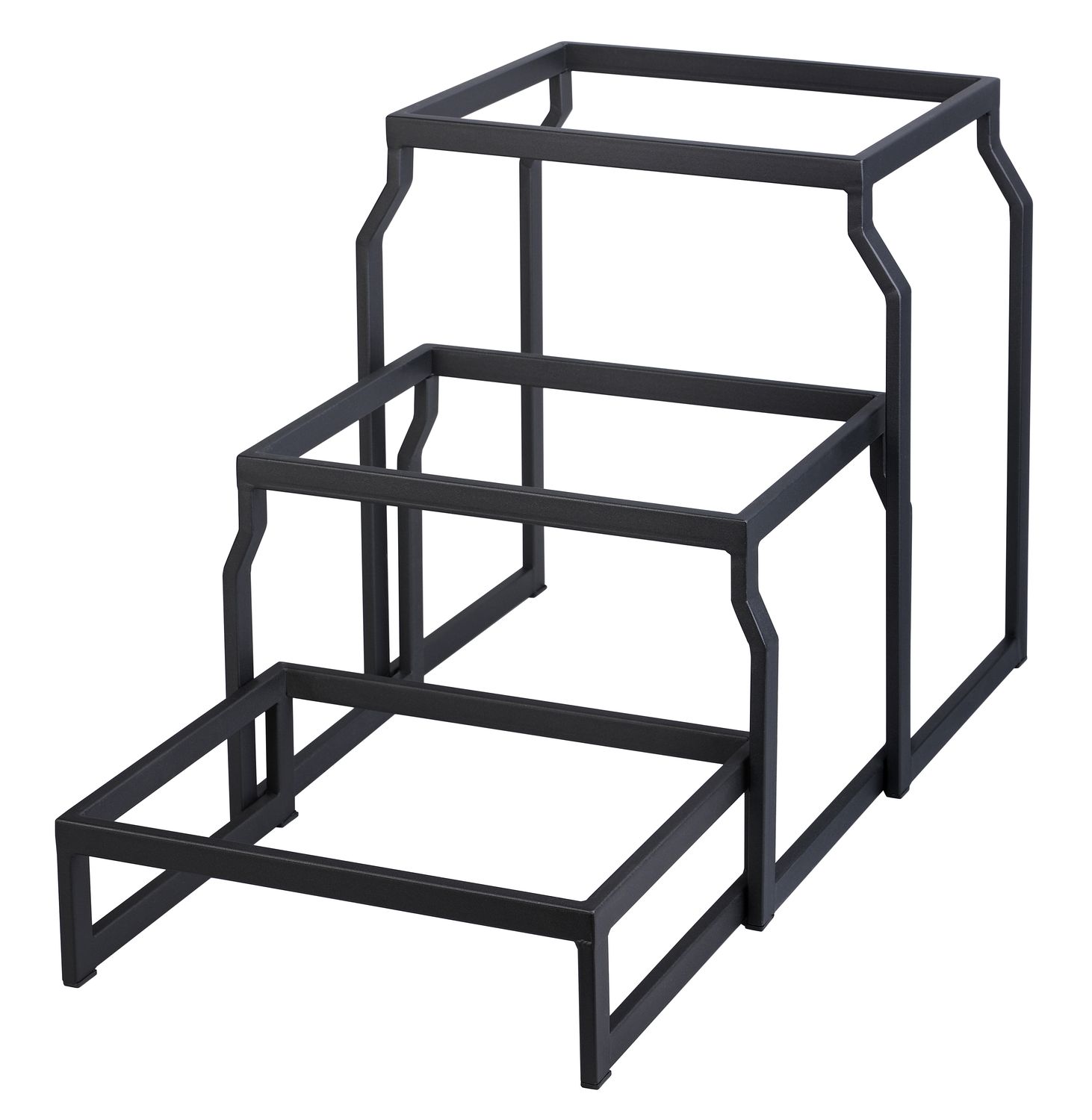 Yegam - Alzata GN 1/2 T-Collection Nero ( Set 3 livelli)