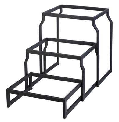 Yegam - Alzata GN 1/2 T-Collection Nero ( Set 3 livelli)