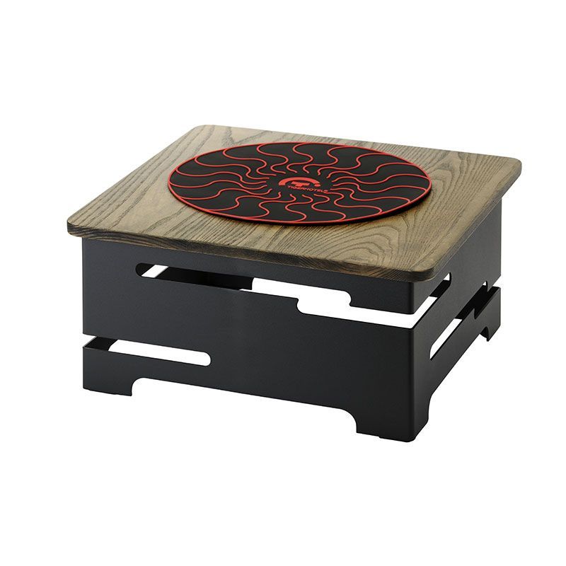 Yegam - Multi stand Nero -  stand + top legno (induzione non incluso)