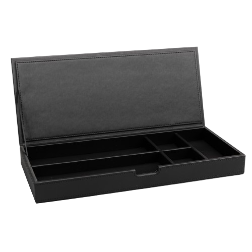 Aliseo - Contenitore con coperchio Londoner Noir 350 x 40 x 150 mm