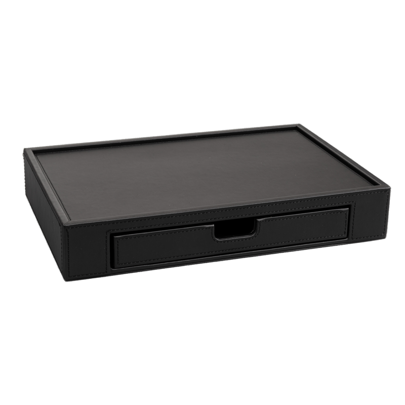 Aliseo - Vassoio con cassetto Londoner Noir 300 x 50 x 200 mm