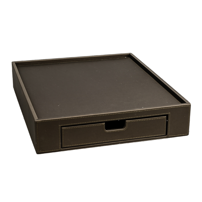 Aliseo - Vassoio con cassetto Londoner Taupe 350 x 30 x 350 mm