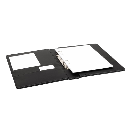 Aliseo - Raccoglitore A5 con anelli Londoner Noir 170 x 245 x 40 mm