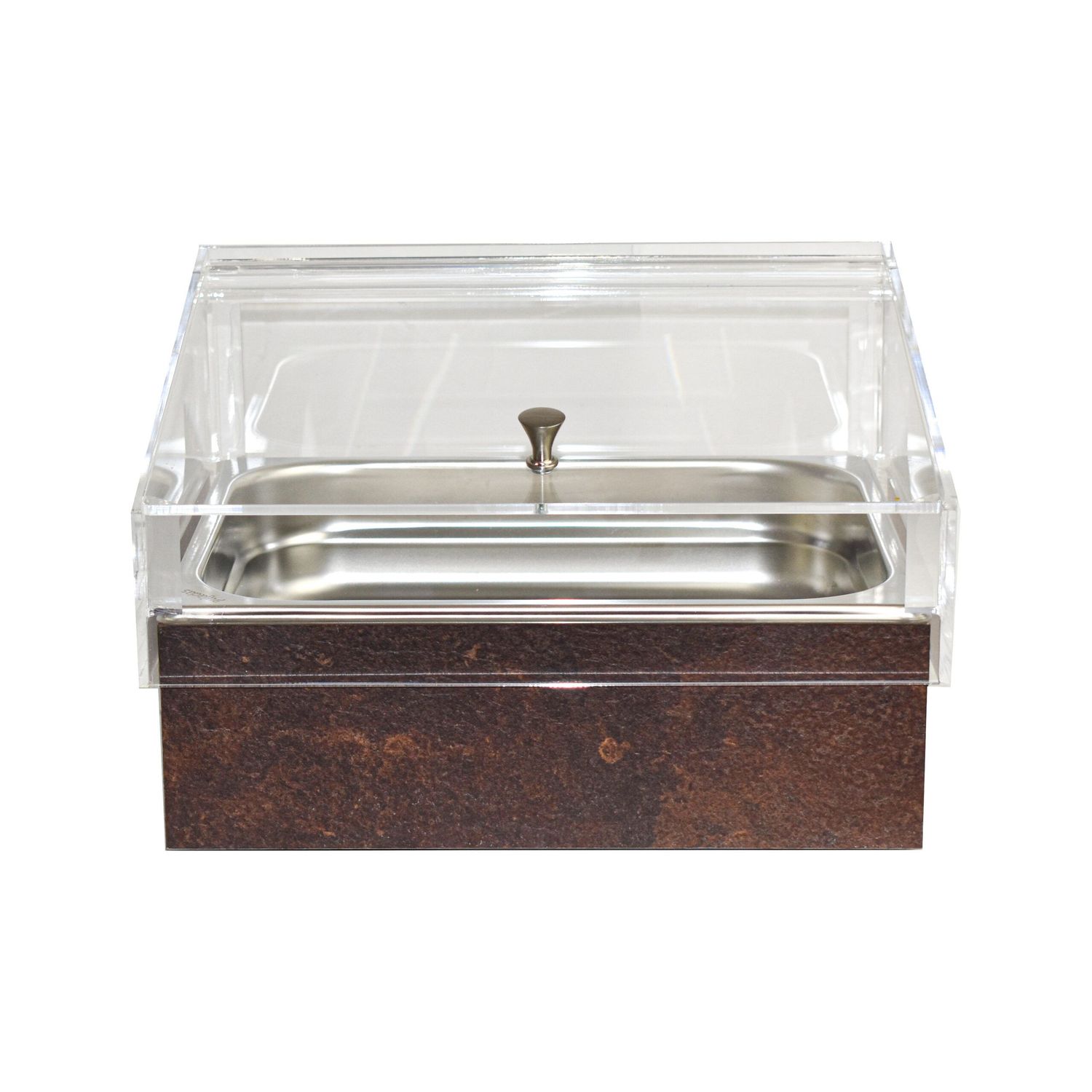 Yegam - Espositore Refrigerato con Vascha GN 1/2 ruggine T-Collection