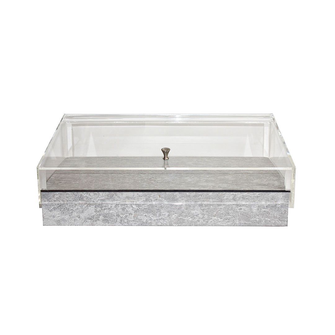 Yegam - Espositore Refrigerato Piannetto GN 1/1 cemento T-Collection