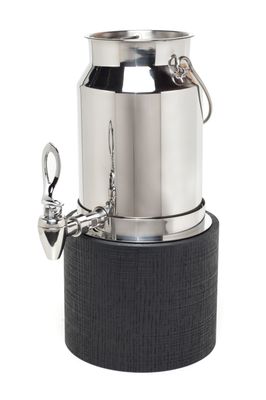 Yegam - Distributore latte con base legno 5 l Nero