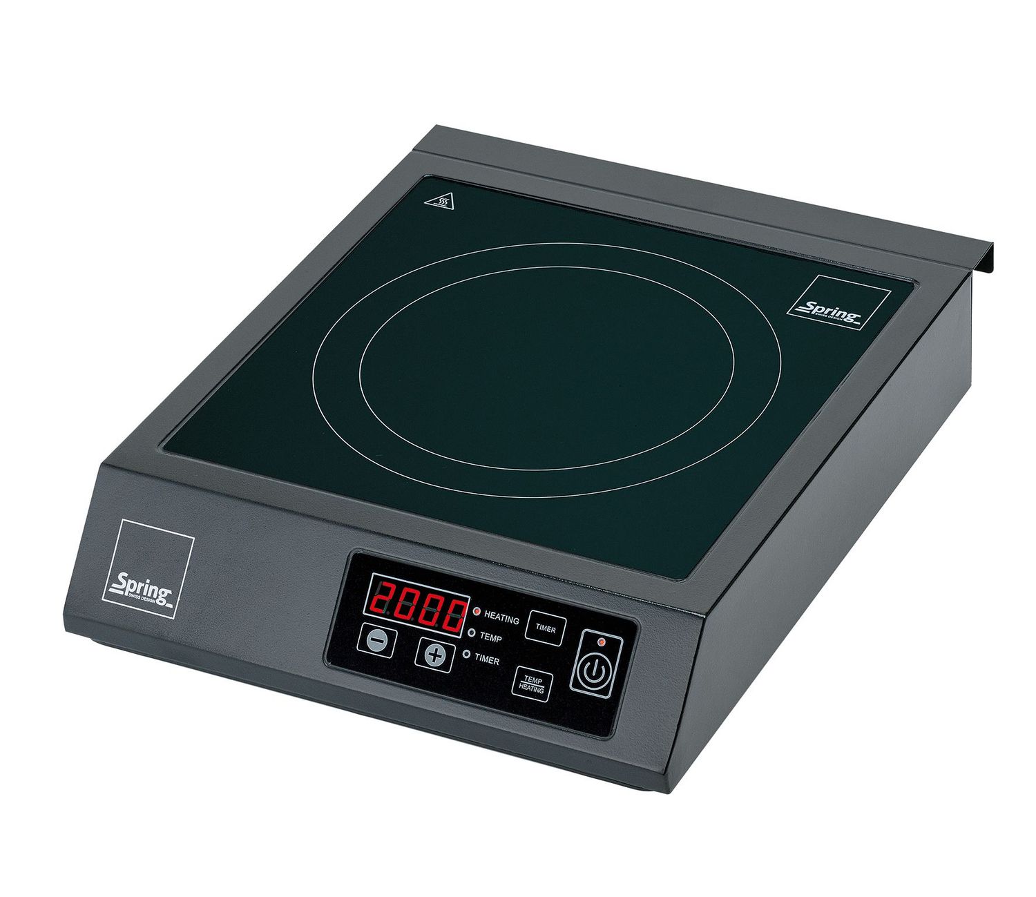 Spring - Fornello a induzione 3,5 kW 32 x 40 cm Nero Induction