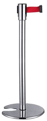 Colonna di sbarramento con nastro 95 cm Rosso - Contacto