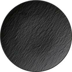 Villeroy &amp; Boch, The Rock Black Shale - Piatto piano coupe 25 cm
