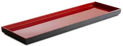 APS - Vassoio GN 2/4 &quot;Asia Plus&quot; 16,2 x 53 cm Rosso, Nero