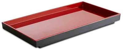 APS - Vassoio GN 1/3 &quot;Asia Plus&quot; 17,6 x 32,5 cm Rosso, Nero