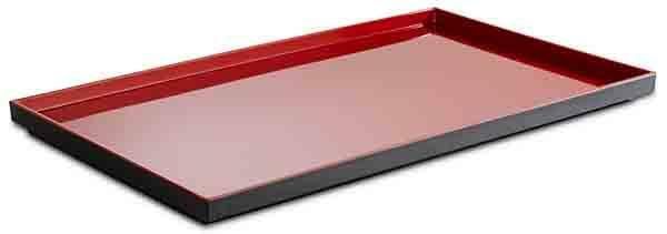 APS - Vassoio GN 1/1 &quot;Asia Plus&quot; 32,5 x 53 cm Rosso, Nero