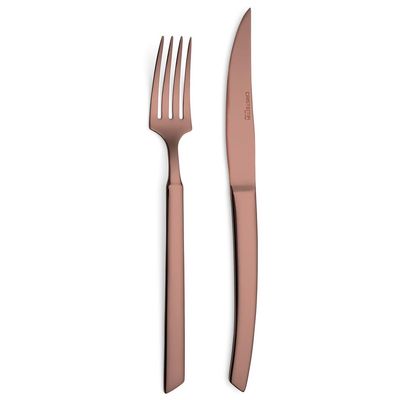 Forchetta Bistecca Lama Liscia Chocolate Manaus - Cristema