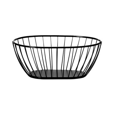 Tirolix - Cestino Ovale 20 x 15 cm Basky Nero