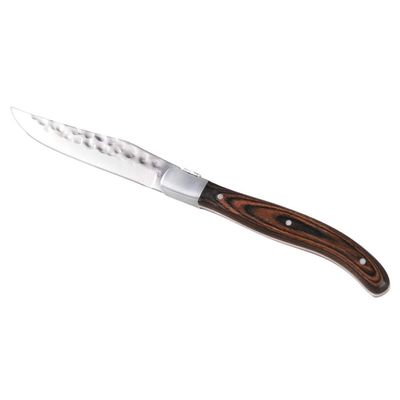 Tirolix - Coltello Bistecca Lama Liscia Damascato 22 cm