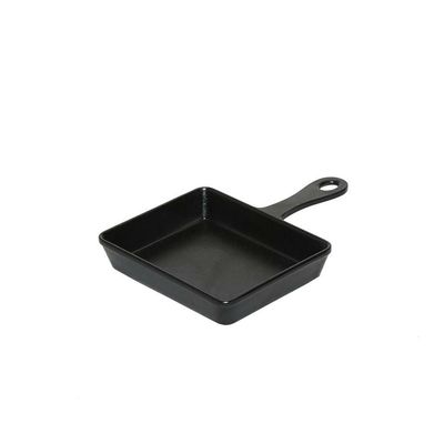 Tirolix - Padellina da servizio 13,5 x 10,5 cm Nero Melamina