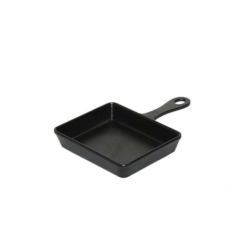 Tirolix - Padellina da servizio 13,5 x 10,5 cm Nero Melamina