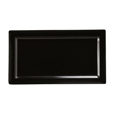 Tirolix - Vassoio Rettangolare 71 x 40,5 cm Nero Melamina