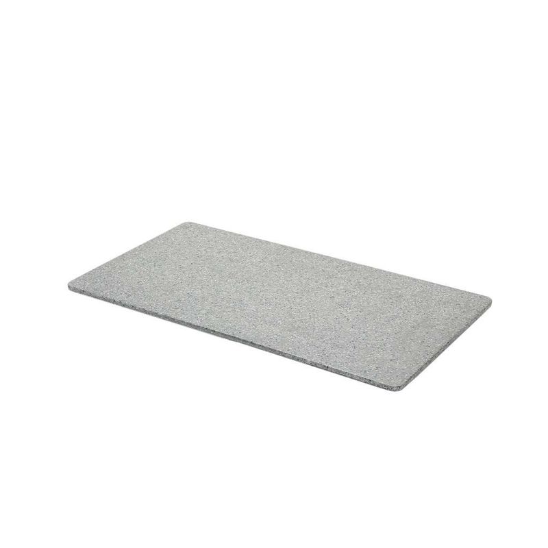 Tirolix - Piatto Rettangolare 32 x 17 cm Grigio Melamina Stone