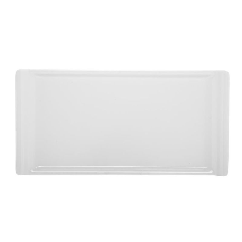 Tirolix - Piatto Rettangolare 30 x 15 cm Bianco Melamina