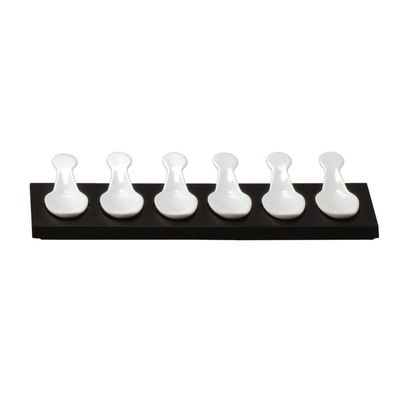 Cucchiai Appetizer Con Supporto Legno 32 x 11 cm - Tirolix