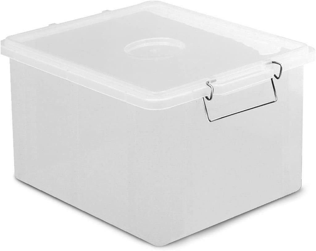 Cassetta Con Coperchio 45 x 35 cm Trasparente Box - Giganplast