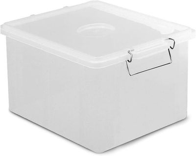 Cassetta Con Coperchio 45 x 35 cm Trasparente Box - Giganplast