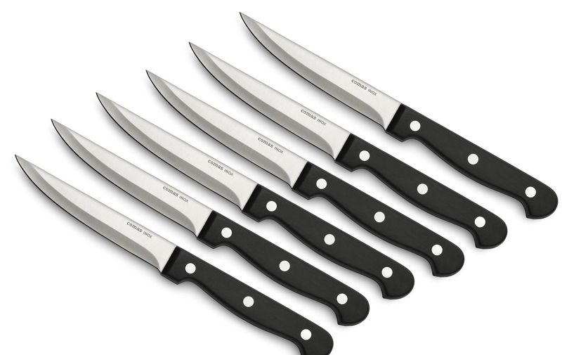 Comas - Set 6 coltelli bistecca lama liscia Chuleteros