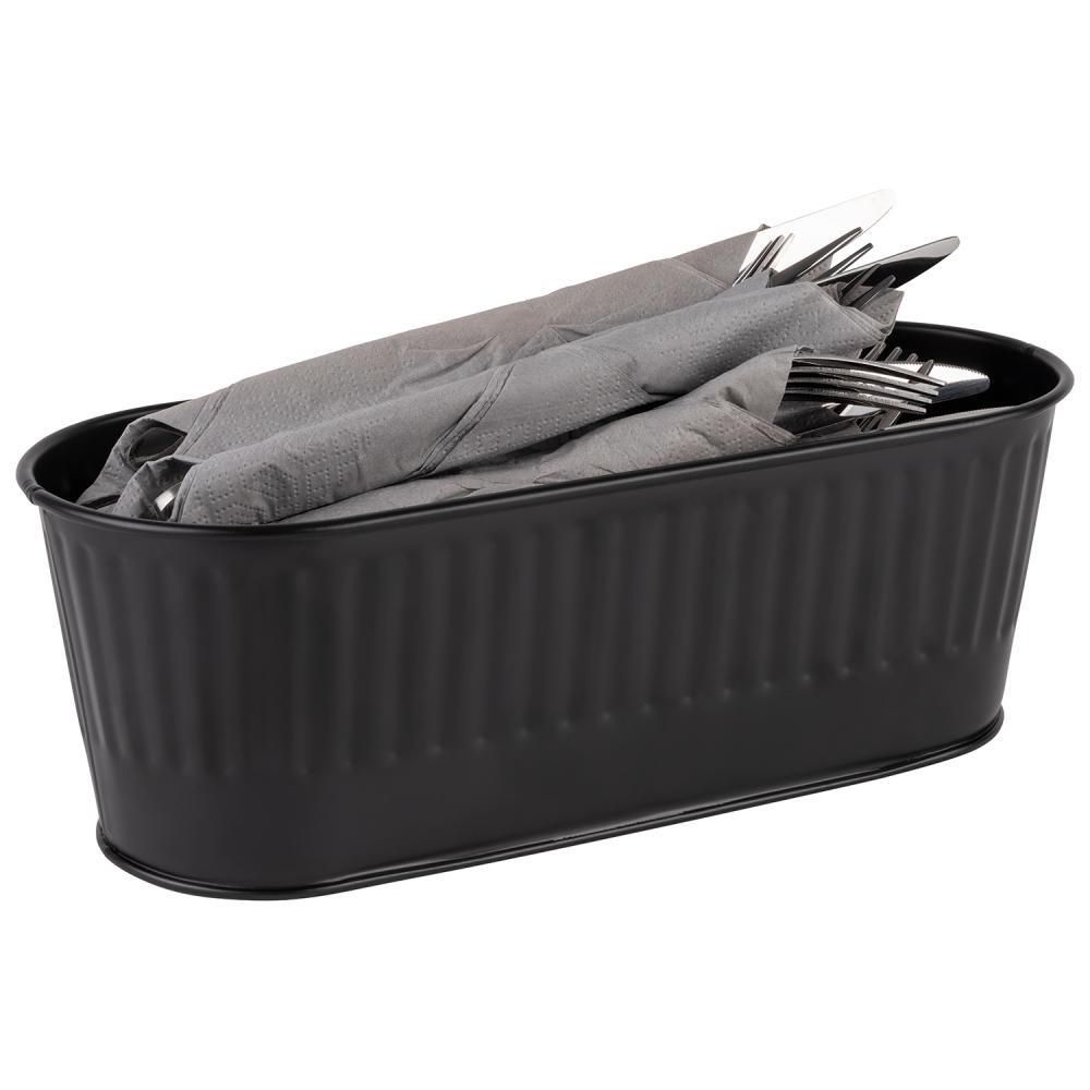 APS - Vassoio portaposate 12 x 29,5 cm Nero