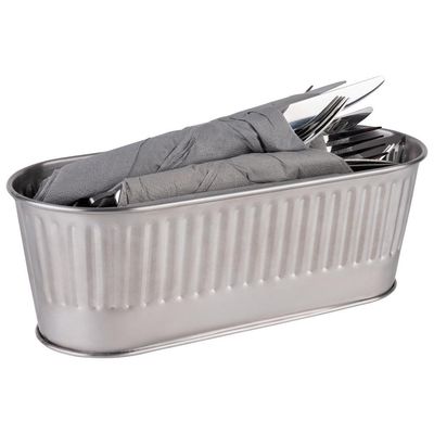 APS - Vassoio portaposate 12 x 29,5 cm Argento