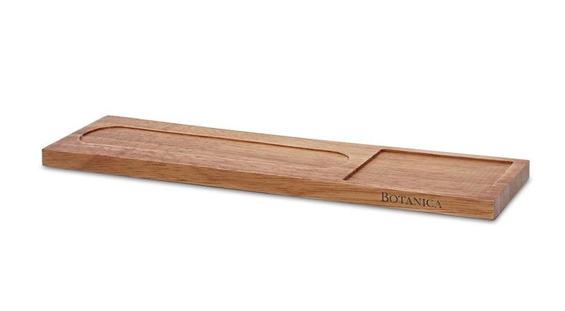 Tirolix - Vassoio per cosmetici in legno 29 x 7,5 cm Botanica