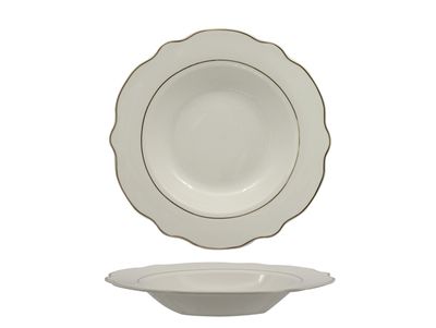 Feng - Piatto fondo 22 cm Grace Filo Oro
