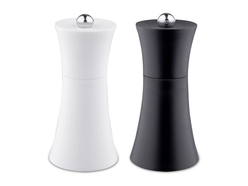 Set sale e pepe bianco/nero 12,5 cm - Weis