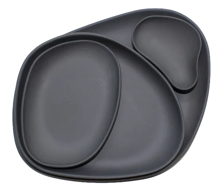 Cookplay - Set 4 piatti neri opachi Yayoi