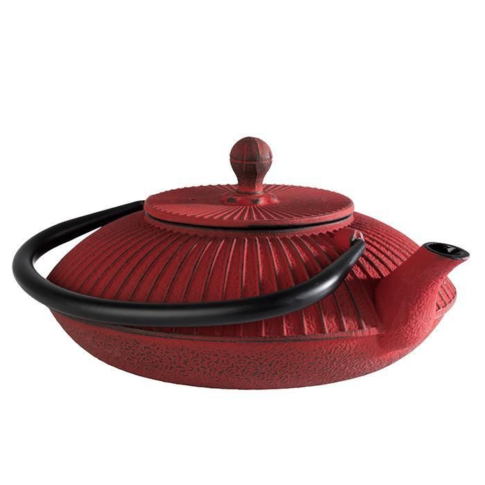 APS - Teiera &quot;Asia&quot; 18 x 19,5 cm 0,8L Rosso