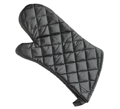 Küchenprofi - Guanto da cucina nero 37 x 17,5 cm
