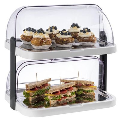 APS - Espositore refrigerante &quot;Doppeldecker&quot; 32 x 44 cm Bianco