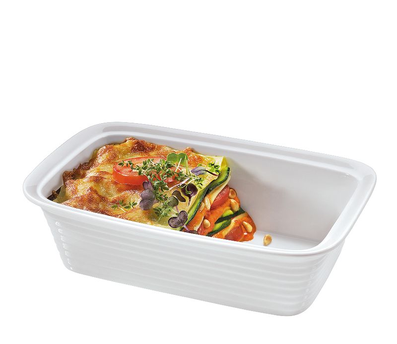 Küchenprofi - Pirofila per lasagna porcellana 24 x 15 x 6,5 cm