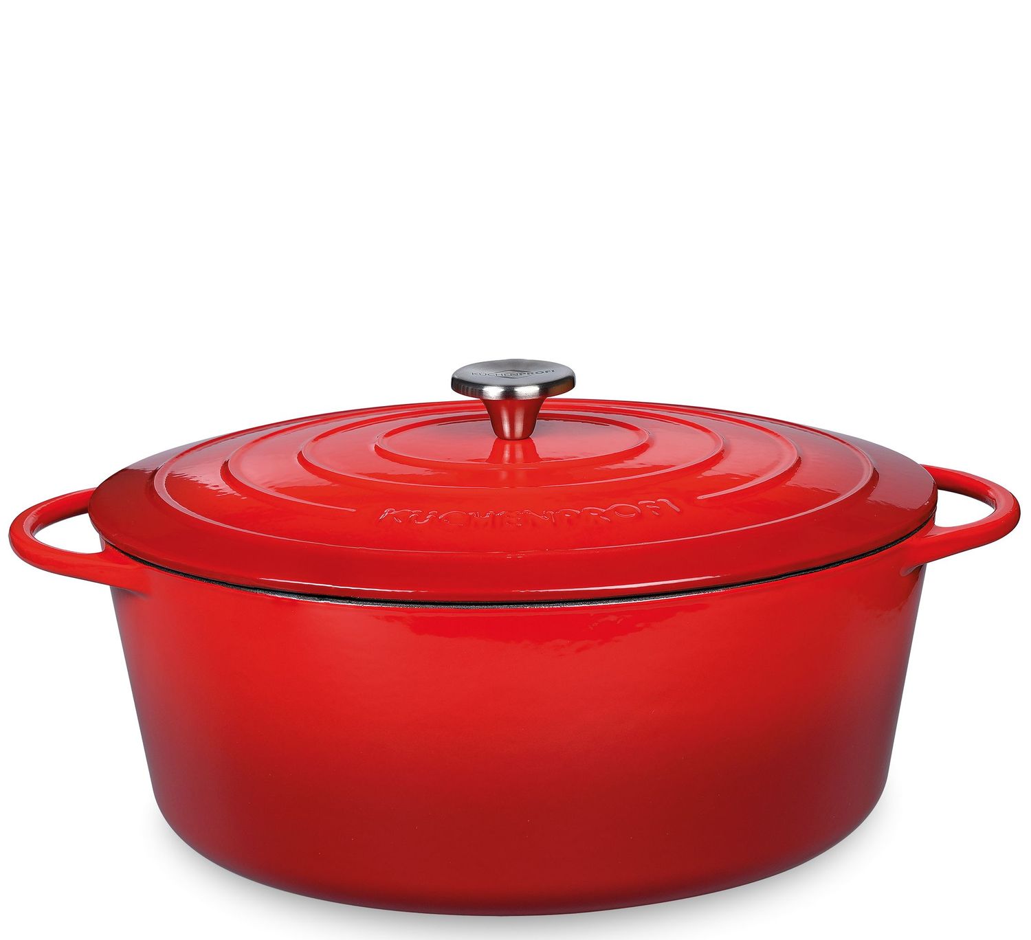 Küchenprofi - Casseruola ovale 33 cm rosso
