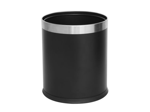 Corby - Pattumiera a doppio strato nero Thornton 9 l