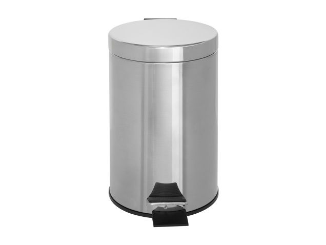 Corby - Pattumiera a pedale acciaio lucido Croft 3 l