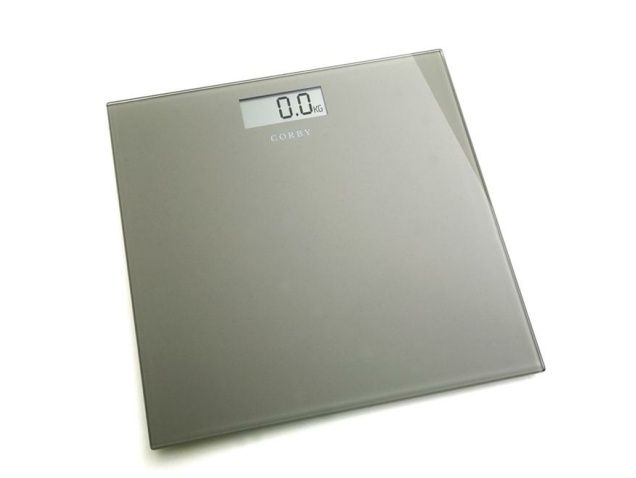 Corby - Bilancia da bagno digitale Helmsley grigio