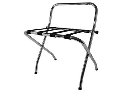 Corby - Portabagagli con schienale cromo 68 x 62 cm Ashton