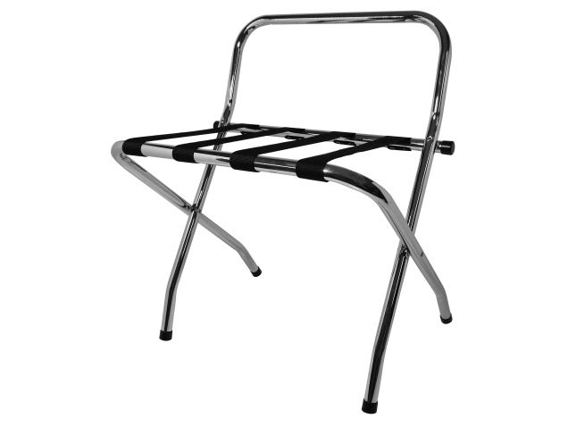 Corby - Portabagagli con schienale cromo 68 x 62 cm Ashton