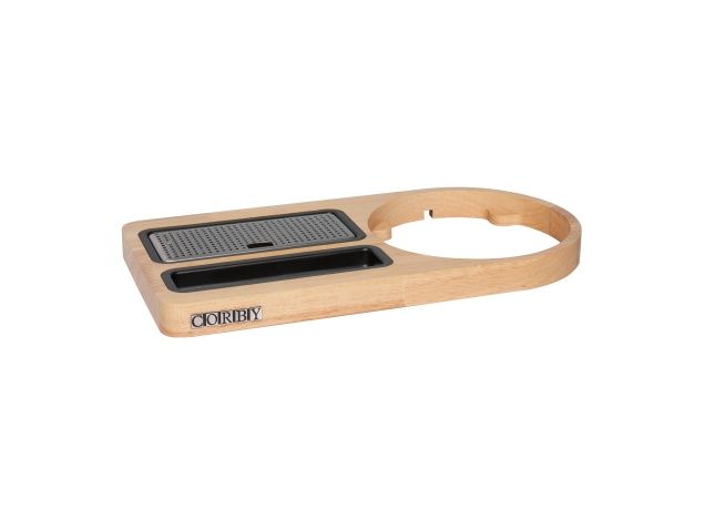 Corby - Vassoio di benvenuto compatto legno chiaro 33,5 x 18 cm Buckingham