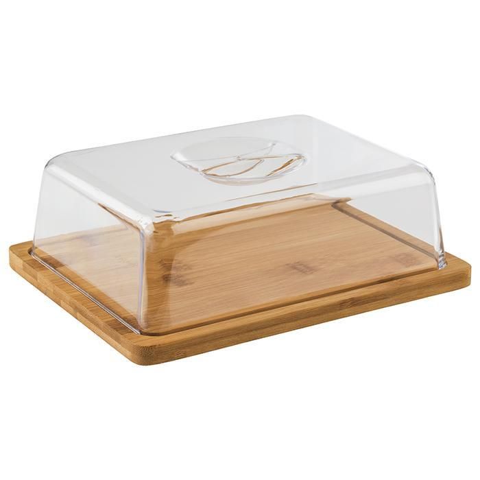 APS - Vassoio in legno con cupola 18,5 x 24 cm