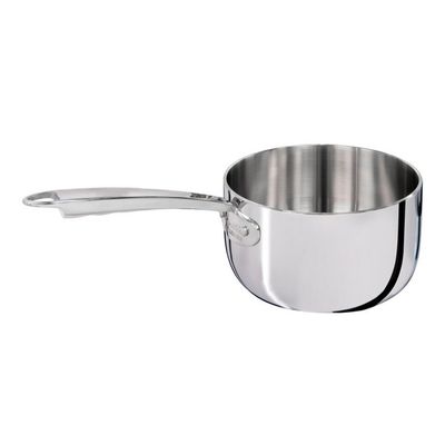 Agnelli - Casseruola Alta 1 Manico 16 cm Alu-Inox 5 Ply