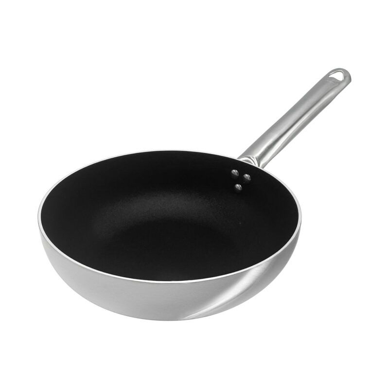 Agnelli - Padella Svasata Alta 1 Manico 28 cm Induction Chef - Shark Skin - 3 mm