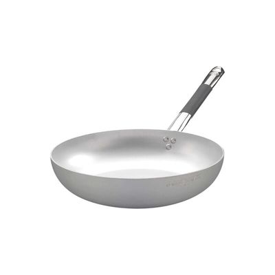 Agnelli - Padella Svasata Alta 1 Manico 32 cm Alluminio Induzione - 3 mm