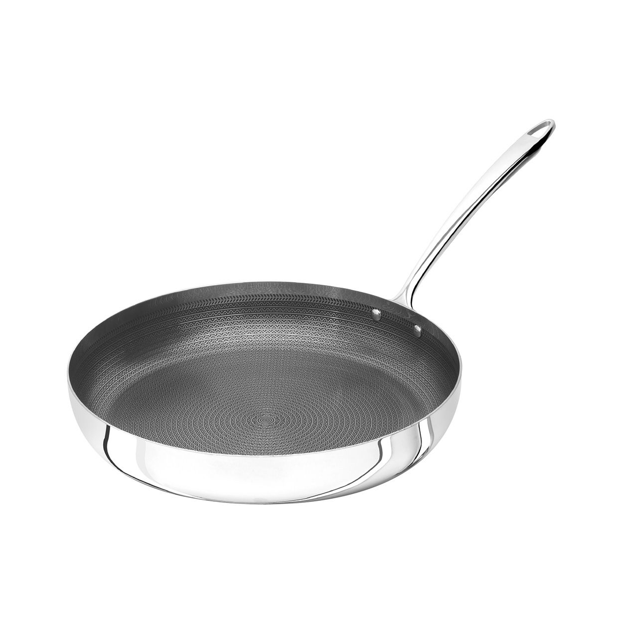 Agnelli - Padella Bassa 1 Manico 20 cm Aluinox Induzione 1907 - 3 mm